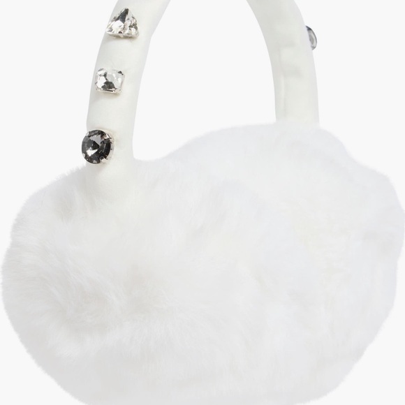 kate spade Accessories - Elegant Kate spades White Fur Ear Muffs